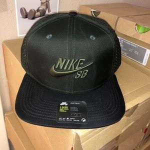 Nike SB Trucker Snapback hat Cap Dark Olive Green 629243-381 Green Tag 2013